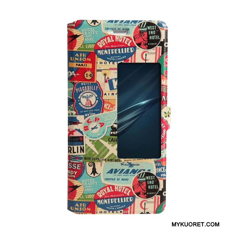 Kuori Huawei P9 Sarjakuva Puhelimen Kuoret Trendi, Kotelo Huawei P9 Suojaus Violetti Avaa Ikkuna