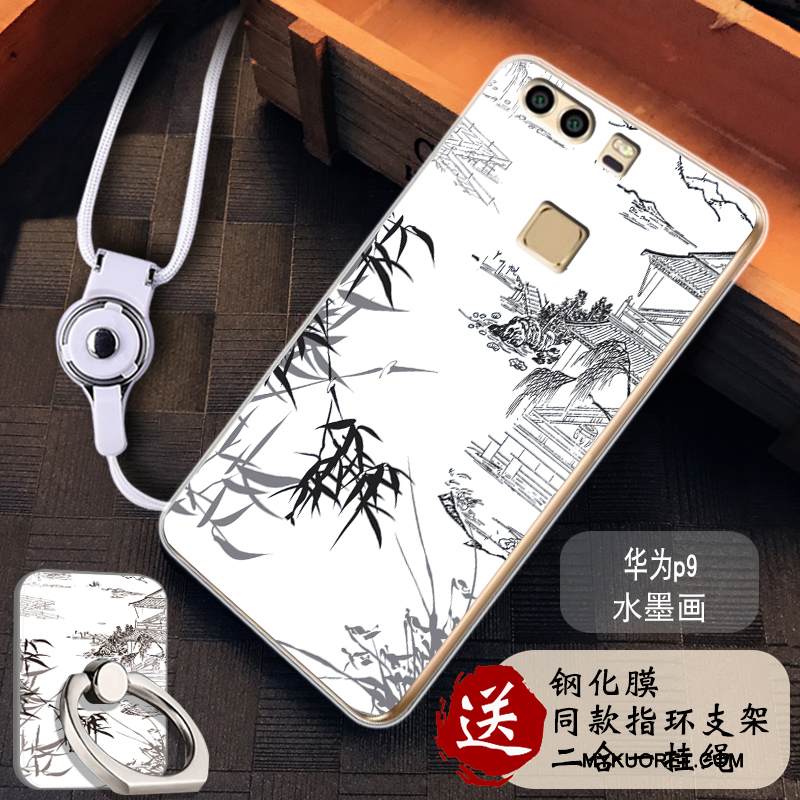 Kuori Huawei P9 Silikoni Läpinäkyvä Puhelimen Kuoret, Kotelo Huawei P9 Maalaus Murtumaton Trendi
