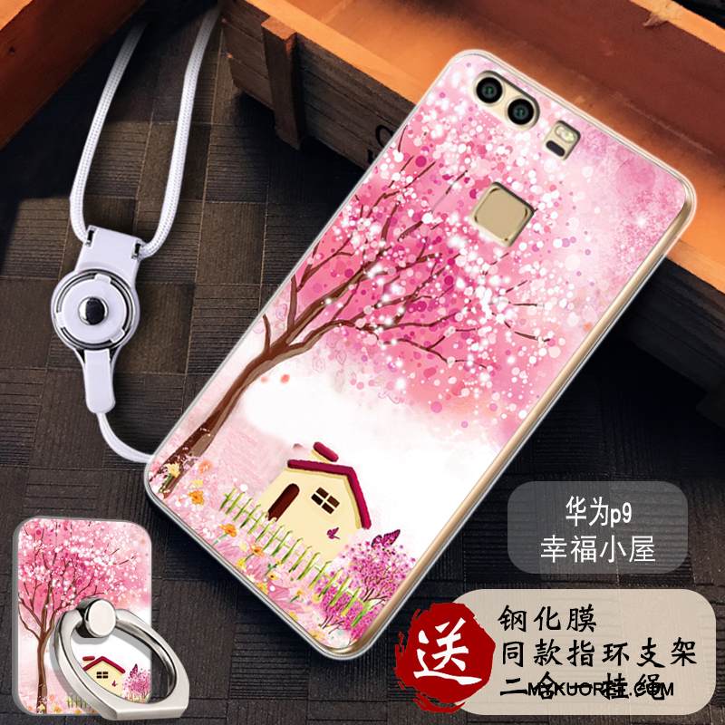 Kuori Huawei P9 Silikoni Läpinäkyvä Puhelimen Kuoret, Kotelo Huawei P9 Maalaus Murtumaton Trendi