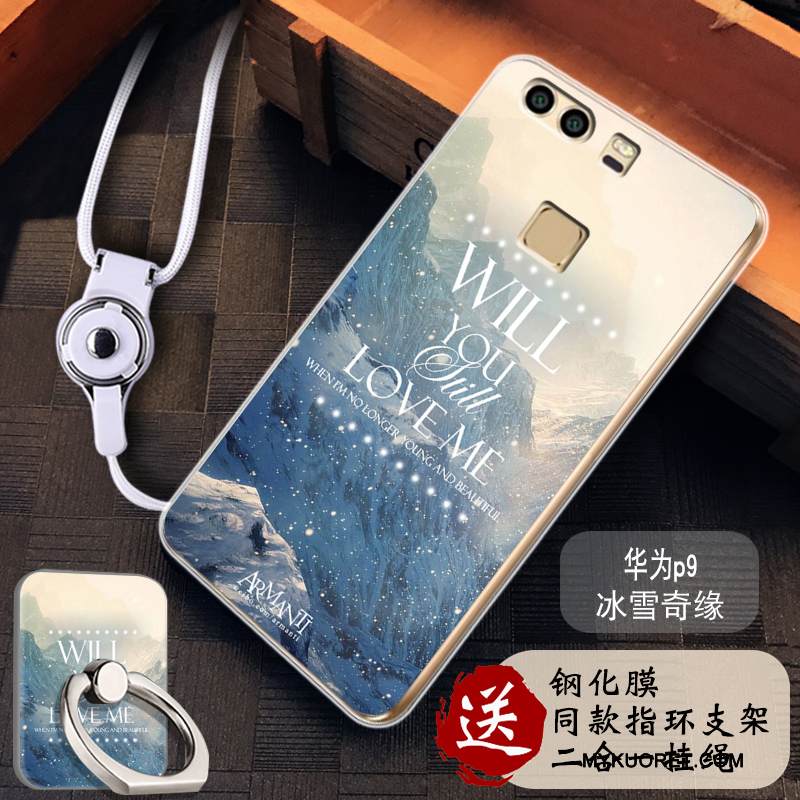 Kuori Huawei P9 Silikoni Läpinäkyvä Puhelimen Kuoret, Kotelo Huawei P9 Maalaus Murtumaton Trendi