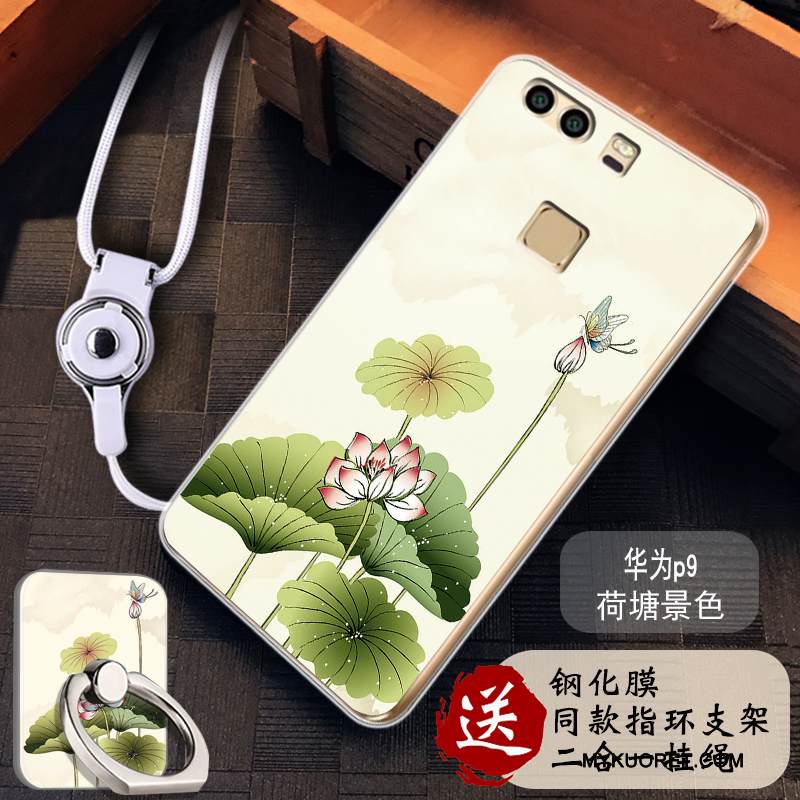 Kuori Huawei P9 Silikoni Läpinäkyvä Puhelimen Kuoret, Kotelo Huawei P9 Maalaus Murtumaton Trendi