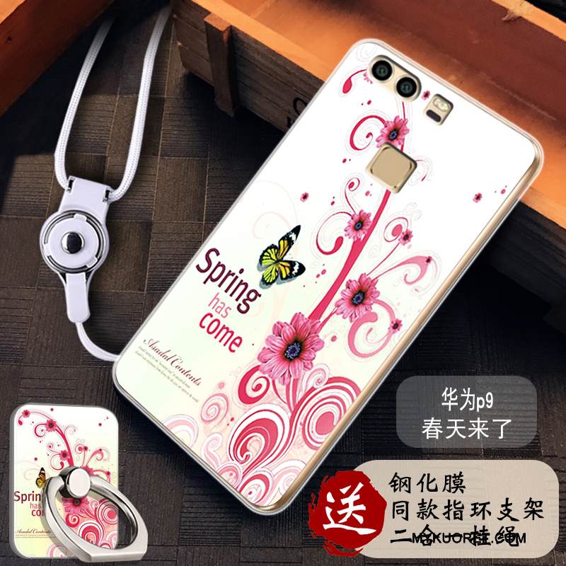 Kuori Huawei P9 Silikoni Läpinäkyvä Puhelimen Kuoret, Kotelo Huawei P9 Maalaus Murtumaton Trendi