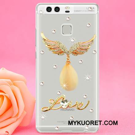 Kuori Huawei P9 Strassi Ohut Kova, Kotelo Huawei P9 Suojaus Trendi Punainen