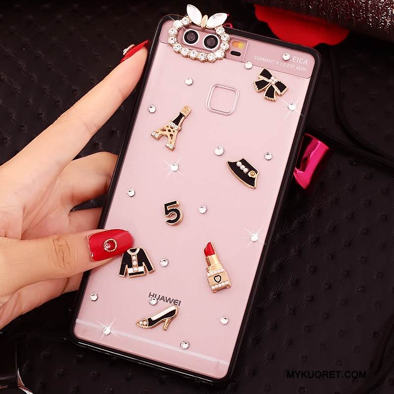 Kuori Huawei P9 Suojaus Jauhe Puhelimen Kuoret, Kotelo Huawei P9 Strassi Ripustettavat Koristeet