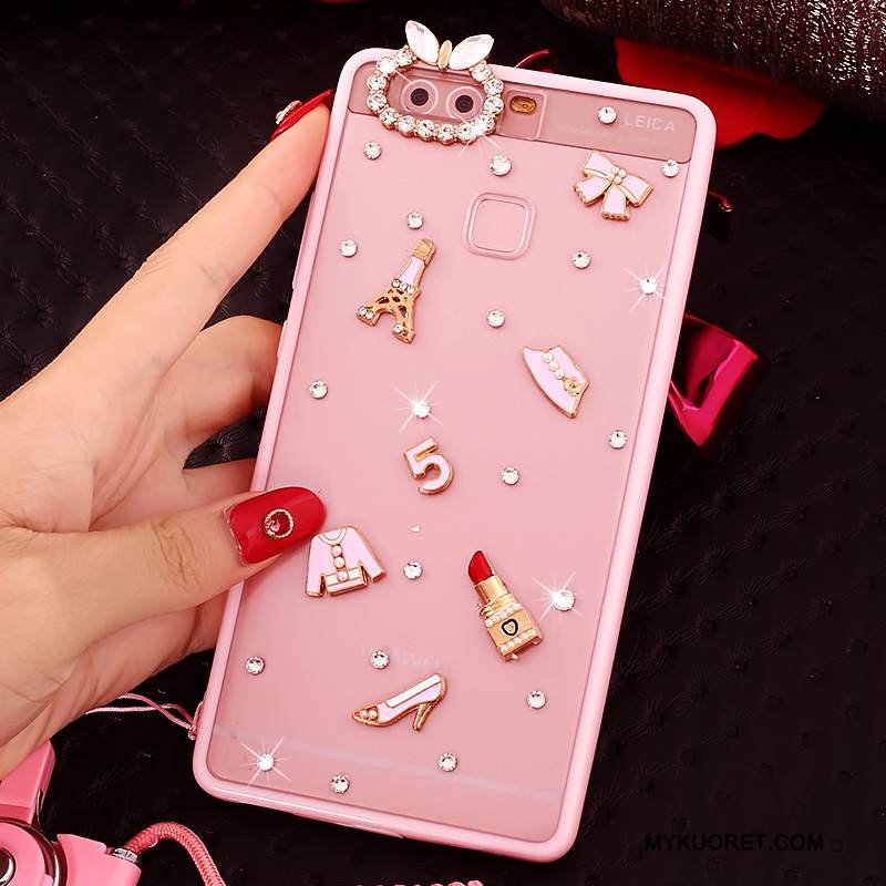 Kuori Huawei P9 Suojaus Jauhe Puhelimen Kuoret, Kotelo Huawei P9 Strassi Ripustettavat Koristeet