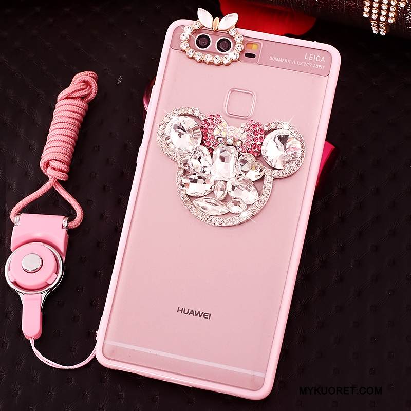 Kuori Huawei P9 Suojaus Jauhe Puhelimen Kuoret, Kotelo Huawei P9 Strassi Ripustettavat Koristeet
