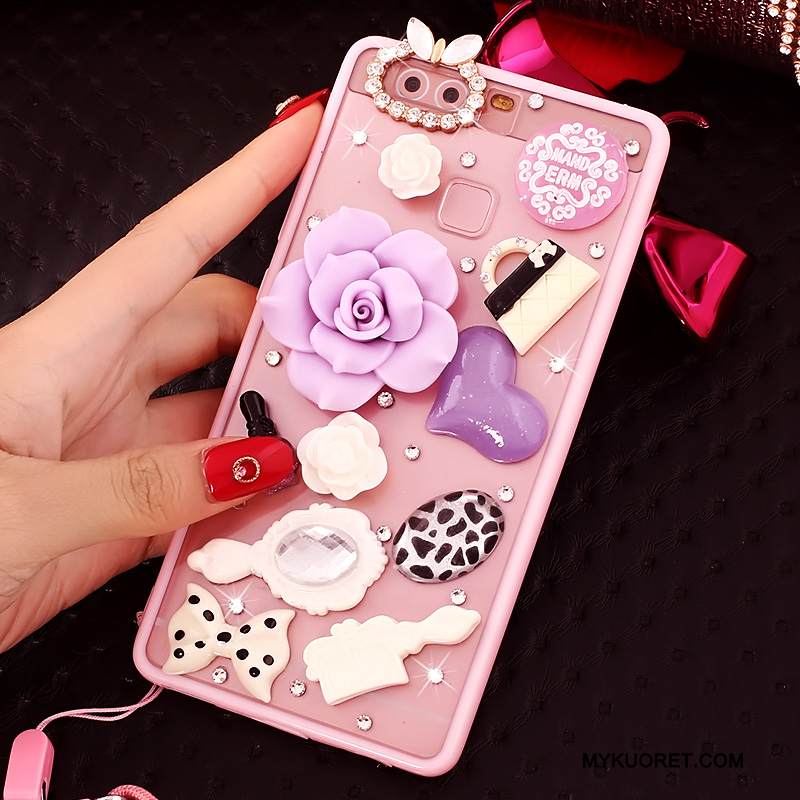 Kuori Huawei P9 Suojaus Jauhe Puhelimen Kuoret, Kotelo Huawei P9 Strassi Ripustettavat Koristeet