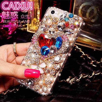 Kuori Huawei P9 Suojaus Ripustettavat Koristeet Kukka, Kotelo Huawei P9 Strassi Puhelimen Kuoret Trendi