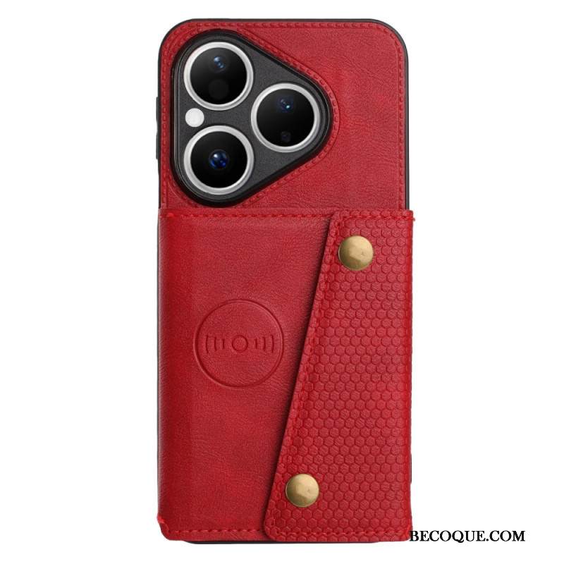 Kuori Huawei Pura 80 Nahkaefektikortti Teline