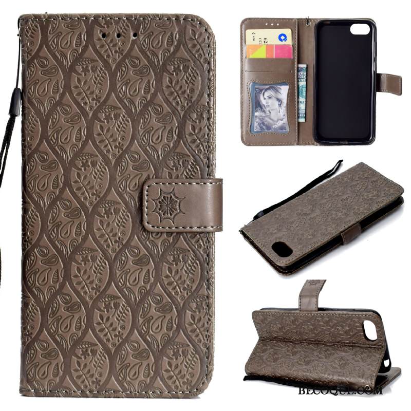 Kuori Huawei Y5 2018 Kuoret Kukka Puhelimen Kuoret, Kotelo Huawei Y5 2018 Laukut Kukkakuvio Kortti