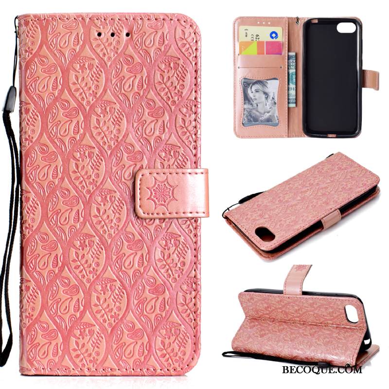 Kuori Huawei Y5 2018 Kuoret Kukka Puhelimen Kuoret, Kotelo Huawei Y5 2018 Laukut Kukkakuvio Kortti