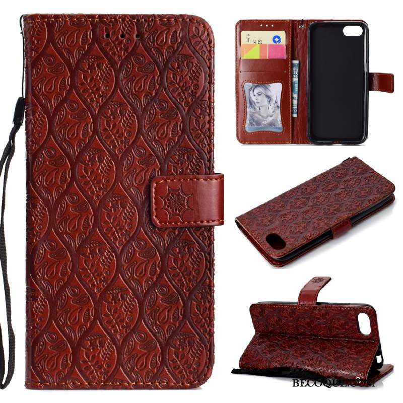 Kuori Huawei Y5 2018 Kuoret Kukka Puhelimen Kuoret, Kotelo Huawei Y5 2018 Laukut Kukkakuvio Kortti