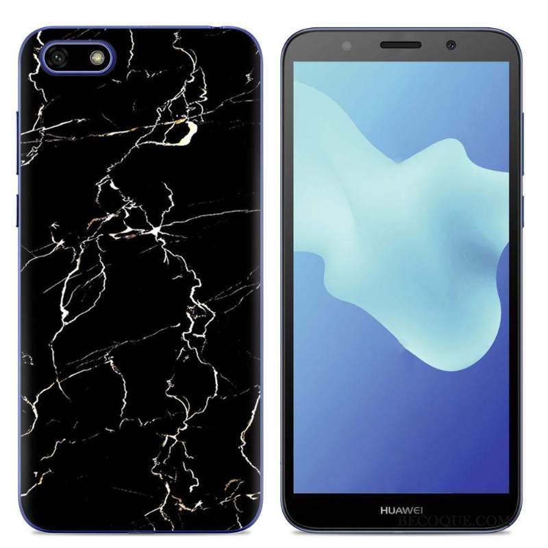 Kuori Huawei Y5 2018 Laukut Yksinkertainen Puhelimen Kuoret, Kotelo Huawei Y5 2018 Silikoni Jauhe Trendi