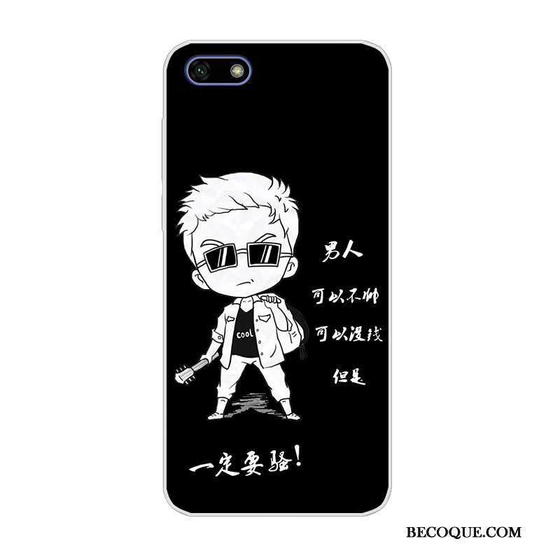 Kuori Huawei Y5 2018 Silikoni Murtumaton Valkoinen, Kotelo Huawei Y5 2018 Pehmeä Neste Puhelimen Kuoret