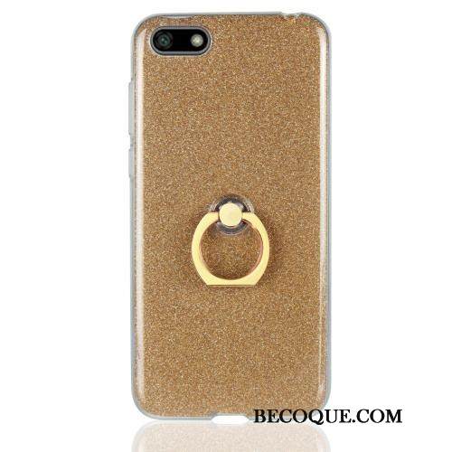 Kuori Huawei Y5 2018 Suojaus Kulta Murtumaton, Kotelo Huawei Y5 2018 Tuki Puhelimen Kuoret Trendi