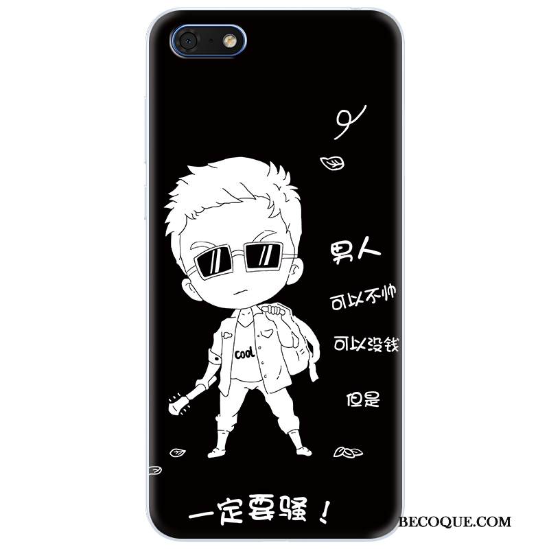 Kuori Huawei Y5 2018 Suojaus Puhelimen Kuoret Murtumaton, Kotelo Huawei Y5 2018 Pehmeä Neste Läpinäkyvä Sininen