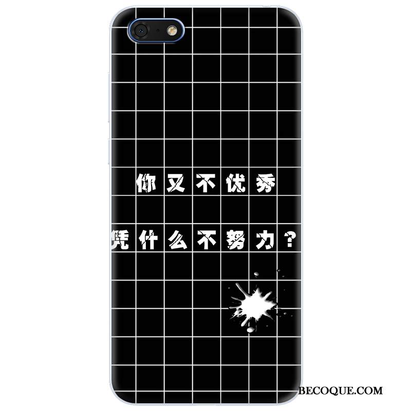 Kuori Huawei Y5 2018 Suojaus Puhelimen Kuoret Murtumaton, Kotelo Huawei Y5 2018 Pehmeä Neste Läpinäkyvä Sininen