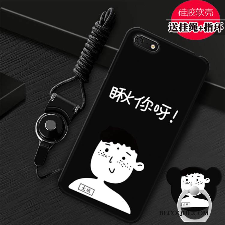 Kuori Huawei Y5 2018 Tuki Persoonallisuus Puhelimen Kuoret, Kotelo Huawei Y5 2018 Pehmeä Neste Punainen