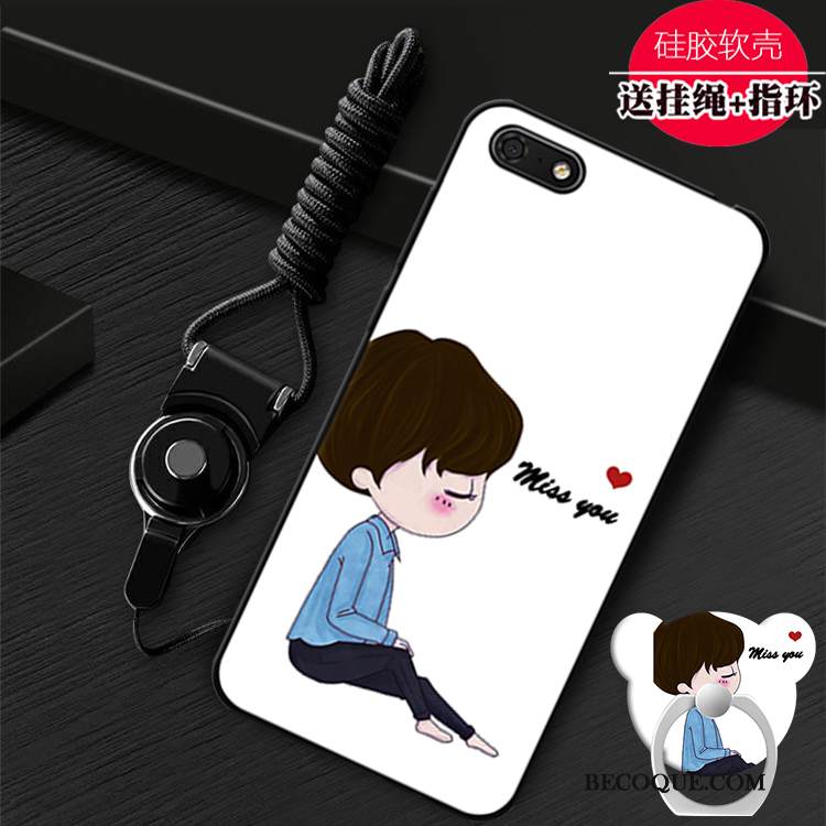 Kuori Huawei Y5 2018 Tuki Persoonallisuus Puhelimen Kuoret, Kotelo Huawei Y5 2018 Pehmeä Neste Punainen