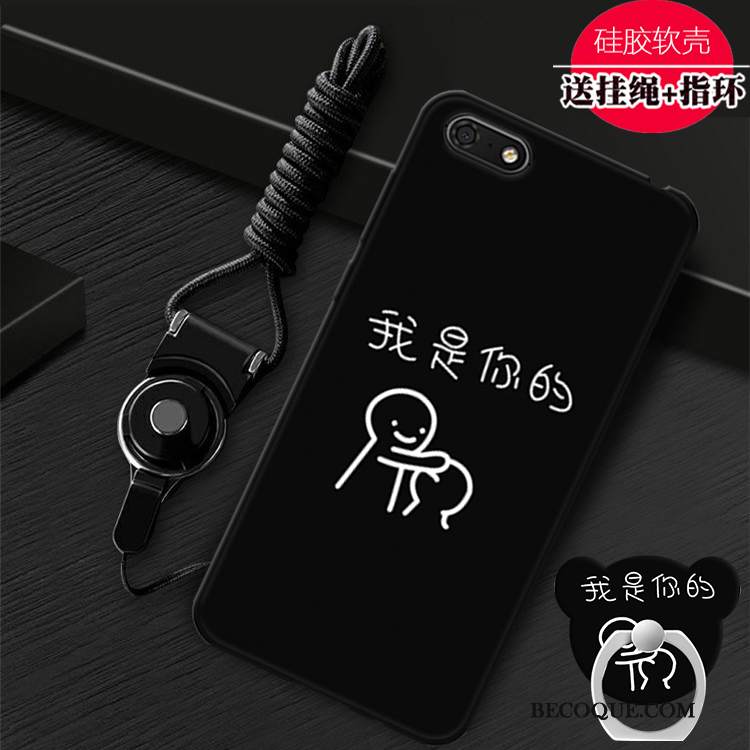 Kuori Huawei Y5 2018 Tuki Persoonallisuus Puhelimen Kuoret, Kotelo Huawei Y5 2018 Pehmeä Neste Punainen