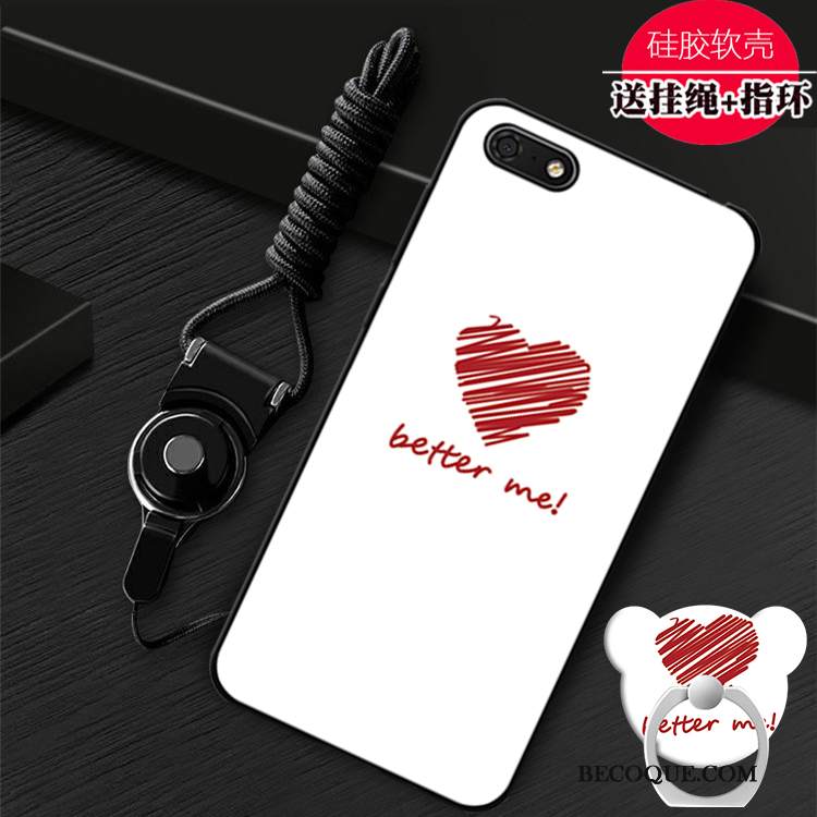 Kuori Huawei Y5 2018 Tuki Persoonallisuus Puhelimen Kuoret, Kotelo Huawei Y5 2018 Pehmeä Neste Punainen