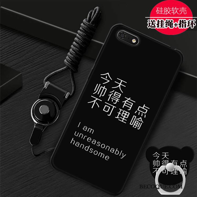 Kuori Huawei Y5 2018 Tuki Persoonallisuus Puhelimen Kuoret, Kotelo Huawei Y5 2018 Pehmeä Neste Punainen