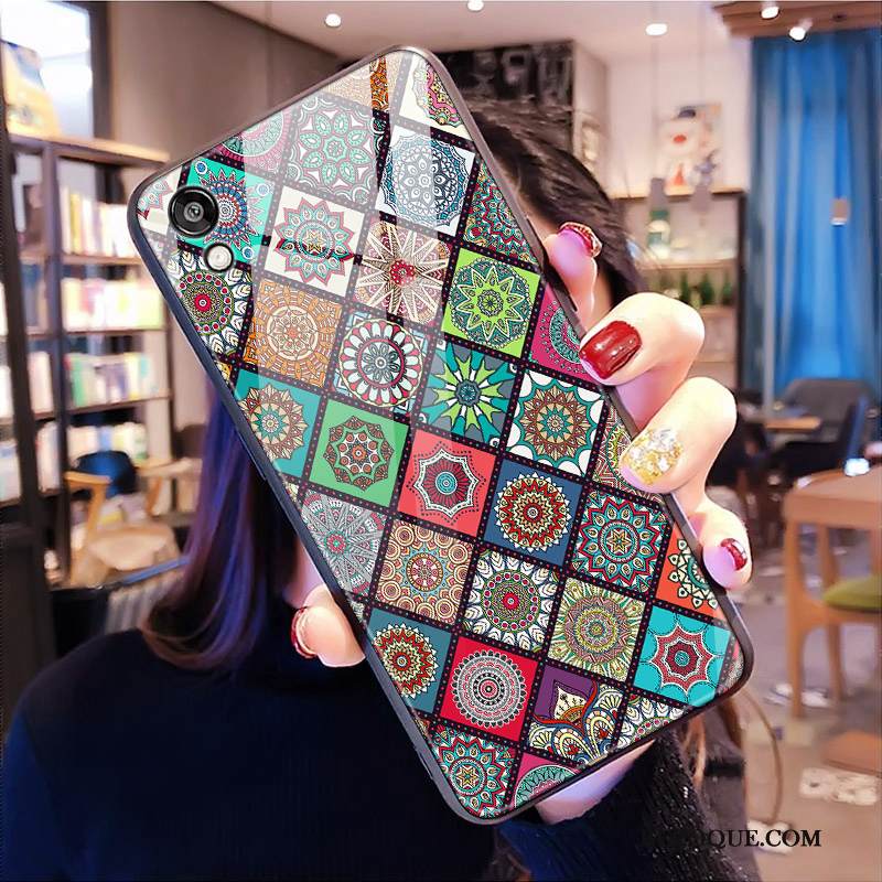 Kuori Huawei Y5 2019 Monivärinen Kova Puhelimen Kuoret, Kotelo Huawei Y5 2019 Suojaus Kiinalainen Tyyli Lasi