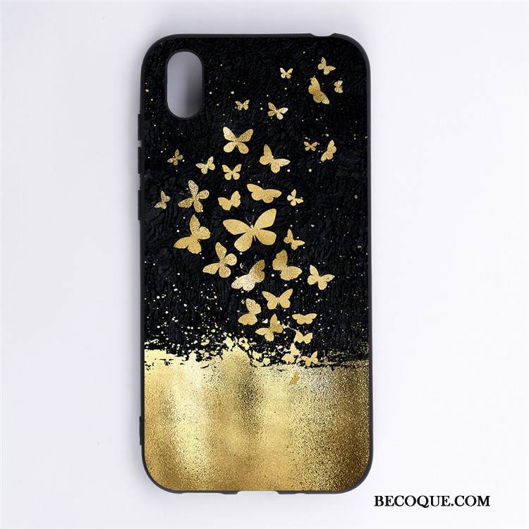 Kuori Huawei Y5 2019 Sarjakuva Ripustettavat Koristeet Musta, Kotelo Huawei Y5 2019 Suojaus Murtumaton Puhelimen Kuoret