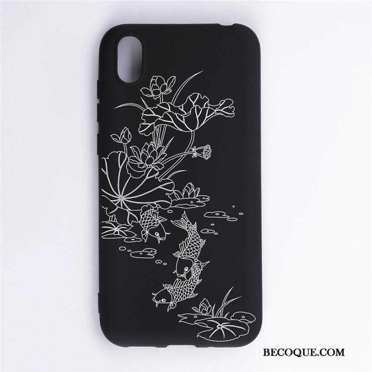 Kuori Huawei Y5 2019 Sarjakuva Ripustettavat Koristeet Musta, Kotelo Huawei Y5 2019 Suojaus Murtumaton Puhelimen Kuoret