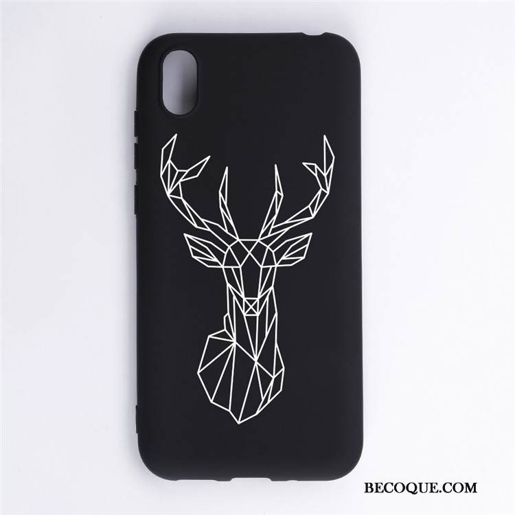 Kuori Huawei Y5 2019 Sarjakuva Ripustettavat Koristeet Musta, Kotelo Huawei Y5 2019 Suojaus Murtumaton Puhelimen Kuoret