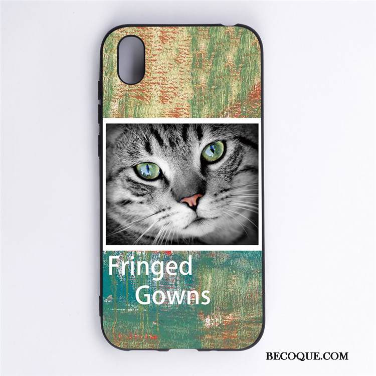 Kuori Huawei Y5 2019 Sarjakuva Ripustettavat Koristeet Musta, Kotelo Huawei Y5 2019 Suojaus Murtumaton Puhelimen Kuoret