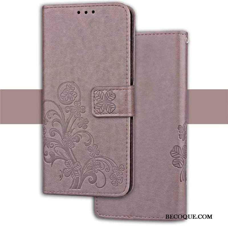 Kuori Huawei Y5 2019 Suojaus Murtumaton Kortti, Kotelo Huawei Y5 2019 Nahka Punainen Puhelimen Kuoret