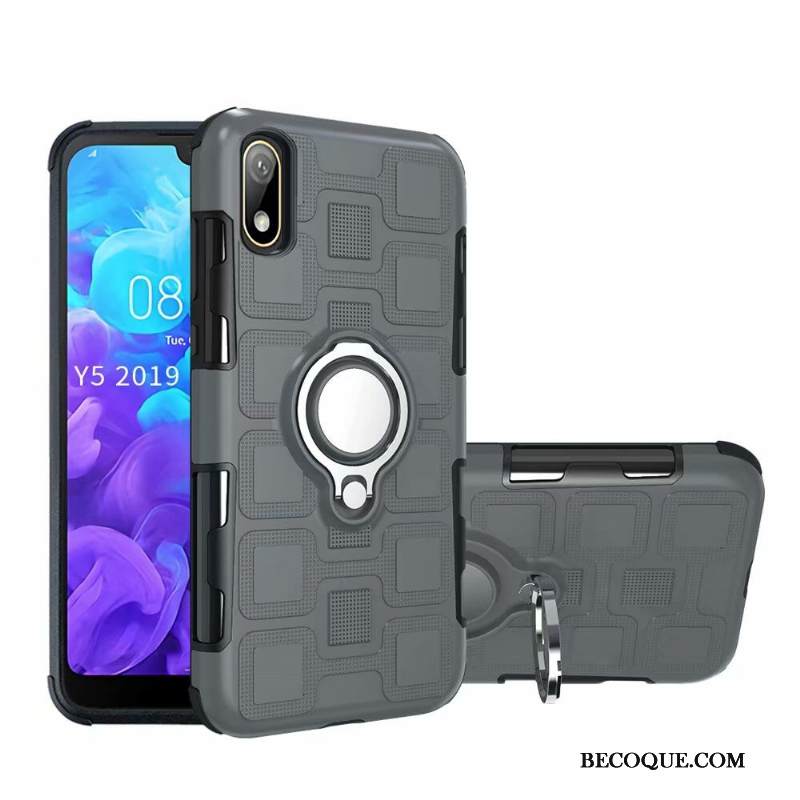 Kuori Huawei Y5 2019 Tuki Murtumaton Rengas, Kotelo Huawei Y5 2019 Laukut Punainen Puhelimen Kuoret