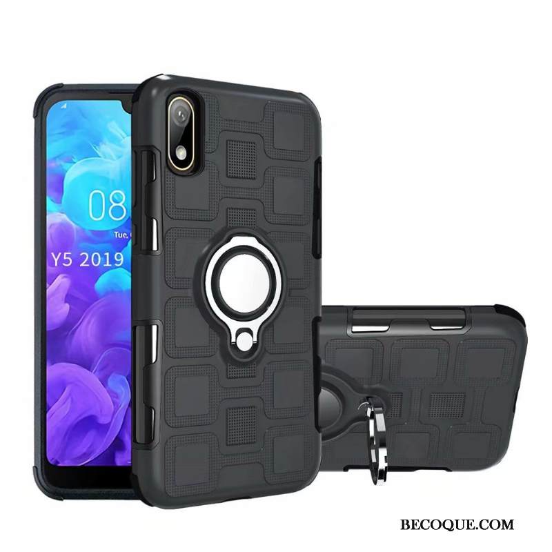 Kuori Huawei Y5 2019 Tuki Murtumaton Rengas, Kotelo Huawei Y5 2019 Laukut Punainen Puhelimen Kuoret
