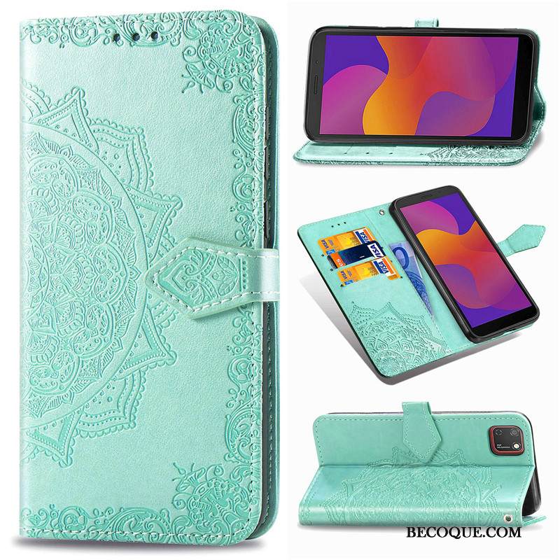 Kuori Huawei Y5p Kuoret Ripustettavat Koristeet Harmaa, Kotelo Huawei Y5p Nahka Kukka Kiinteä Väri