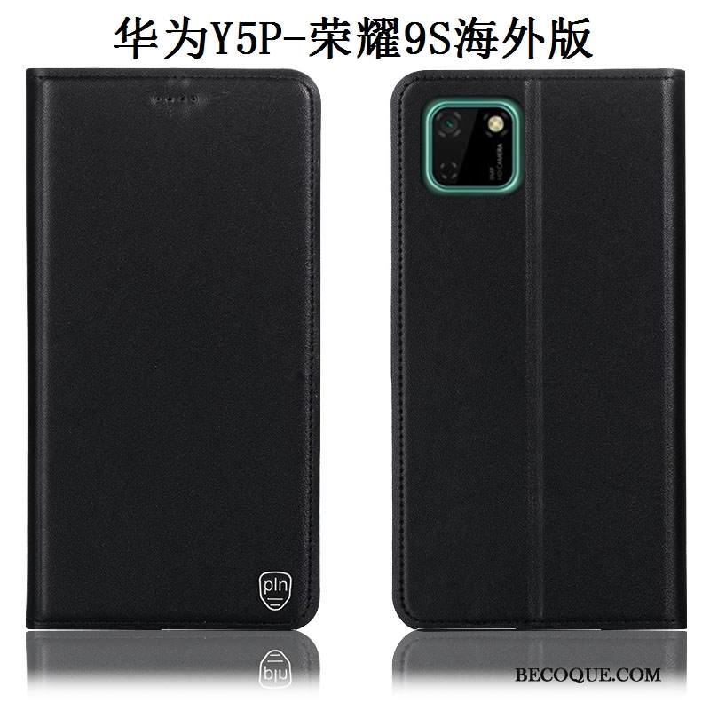 Kuori Huawei Y5p Nahka Kukkakuvio Keltainen, Kotelo Huawei Y5p Suojaus Murtumaton Puhelimen Kuoret