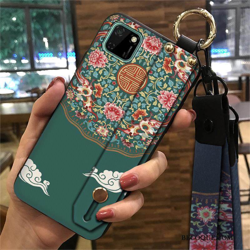 Kuori Huawei Y5p Tuki Suuntaus Puhelimen Kuoret, Kotelo Huawei Y5p Vuosikerta Kiinalainen Tyyli Keltainen