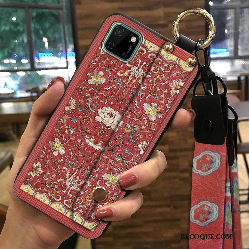 Kuori Huawei Y5p Tuki Suuntaus Puhelimen Kuoret, Kotelo Huawei Y5p Vuosikerta Kiinalainen Tyyli Keltainen