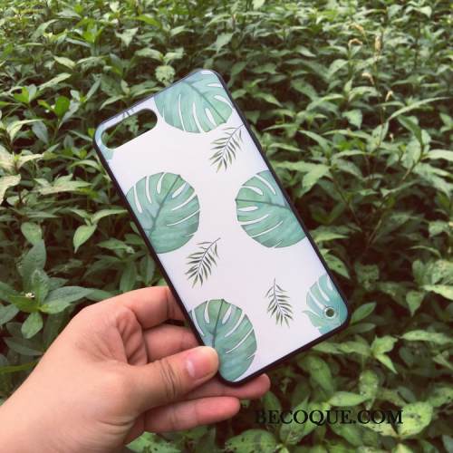 Kuori Huawei Y6 2018 Laukut Lehtiä Puhelimen Kuoret, Kotelo Huawei Y6 2018 Silikoni Vihreä Pieni