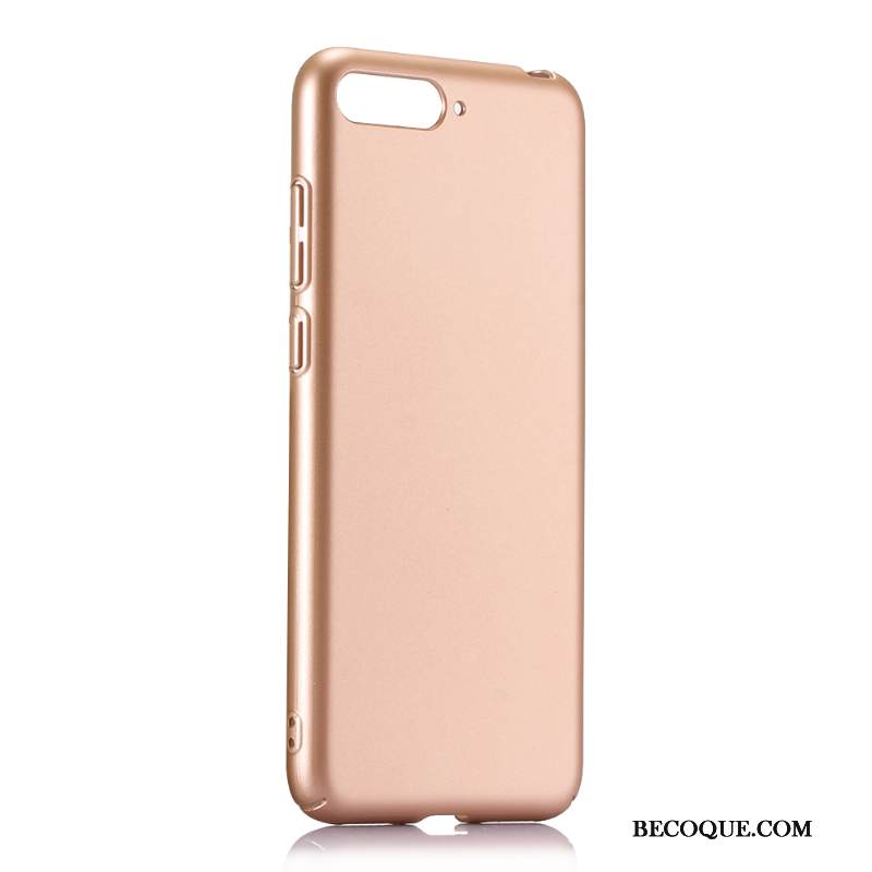 Kuori Huawei Y6 2018 Laukut Pesty Suede Murtumaton, Kotelo Huawei Y6 2018 Tila Silkkinen Kulta