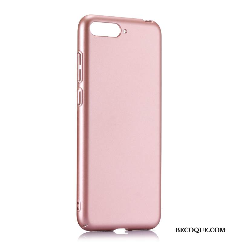 Kuori Huawei Y6 2018 Laukut Pesty Suede Murtumaton, Kotelo Huawei Y6 2018 Tila Silkkinen Kulta