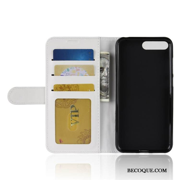 Kuori Huawei Y6 2018 Nahka Musta Puhelimen Kuoret, Kotelo Huawei Y6 2018 Suojaus