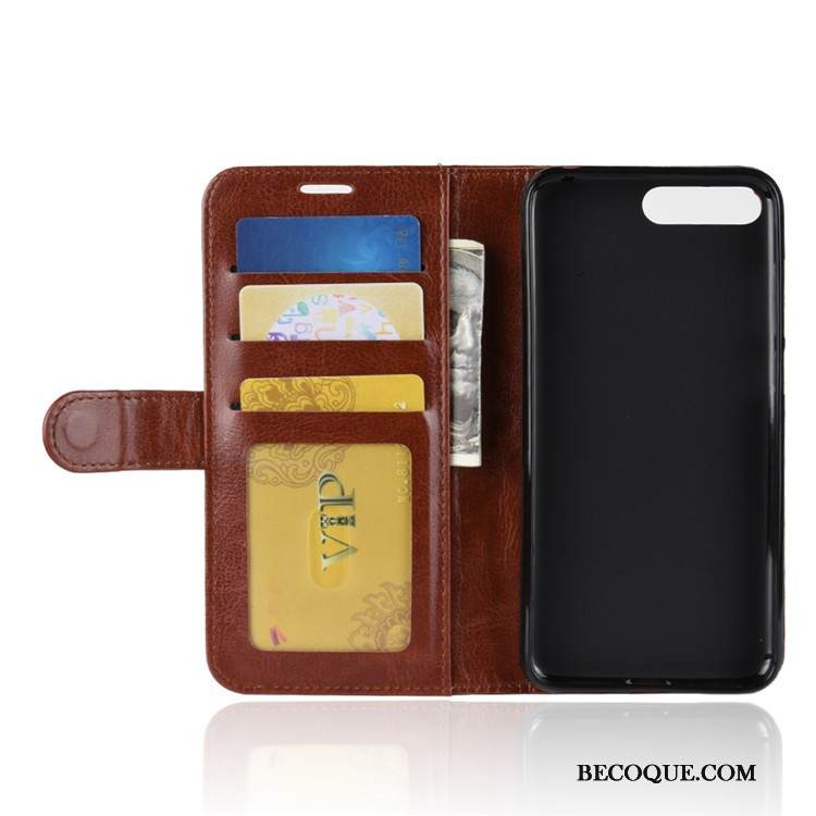 Kuori Huawei Y6 2018 Nahka Musta Puhelimen Kuoret, Kotelo Huawei Y6 2018 Suojaus