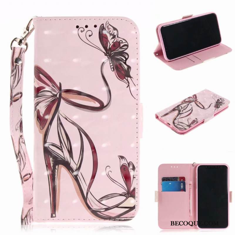 Kuori Huawei Y6 2018 Nahka Sininen Murtumaton, Kotelo Huawei Y6 2018 Suojaus