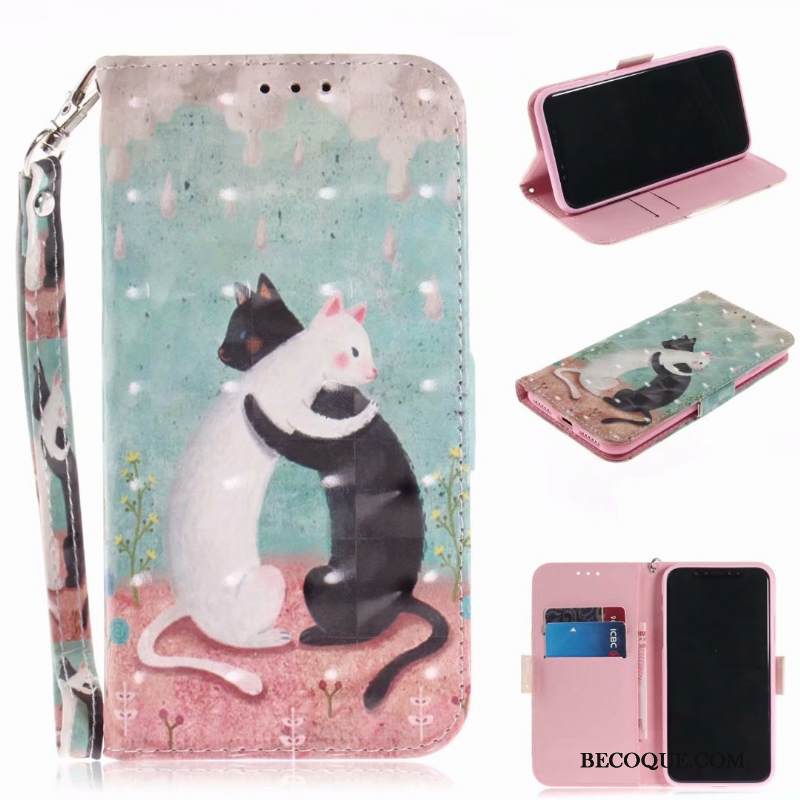 Kuori Huawei Y6 2018 Nahka Sininen Murtumaton, Kotelo Huawei Y6 2018 Suojaus