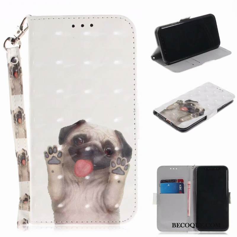 Kuori Huawei Y6 2018 Nahka Sininen Murtumaton, Kotelo Huawei Y6 2018 Suojaus