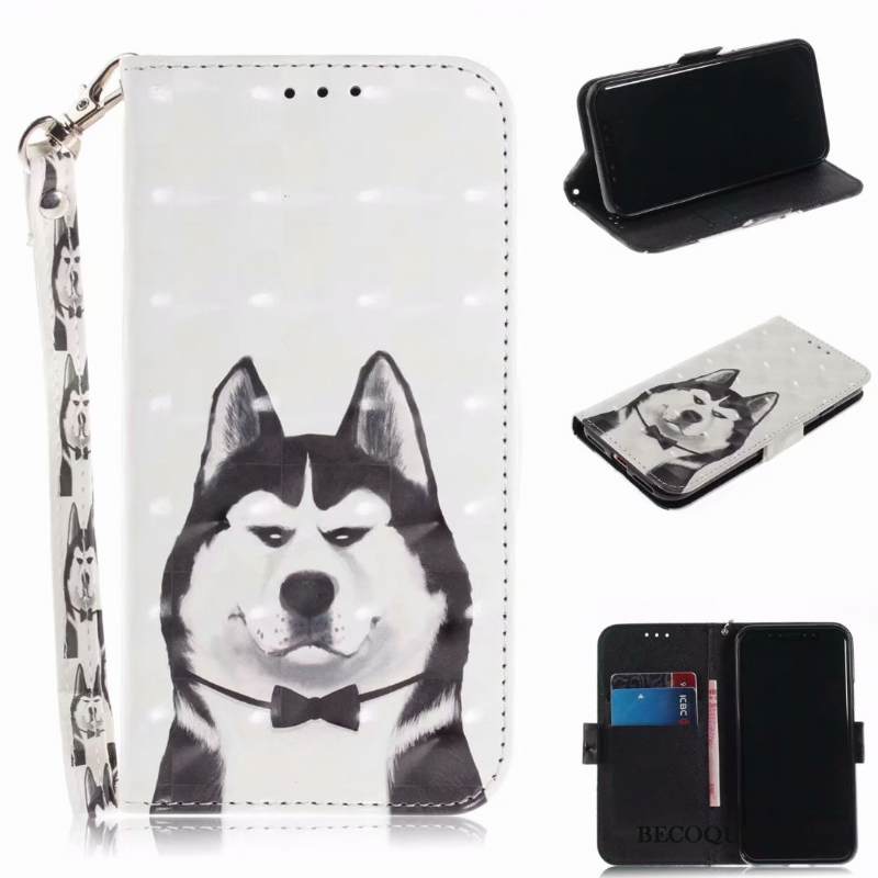 Kuori Huawei Y6 2018 Nahka Sininen Murtumaton, Kotelo Huawei Y6 2018 Suojaus