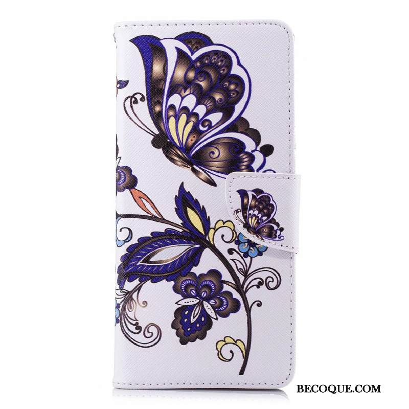 Kuori Huawei Y6 2018 Nahka Sininen Murtumaton, Kotelo Huawei Y6 2018 Suojaus