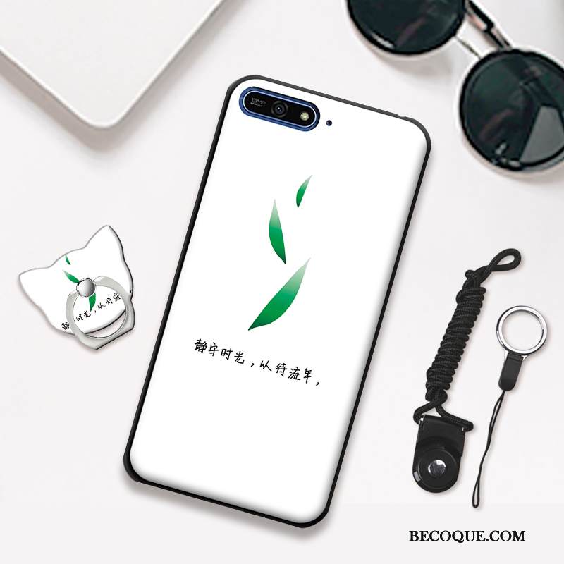 Kuori Huawei Y6 2018 Sarjakuva Puhelimen Kuoret Valkoinen, Kotelo Huawei Y6 2018 Suojaus