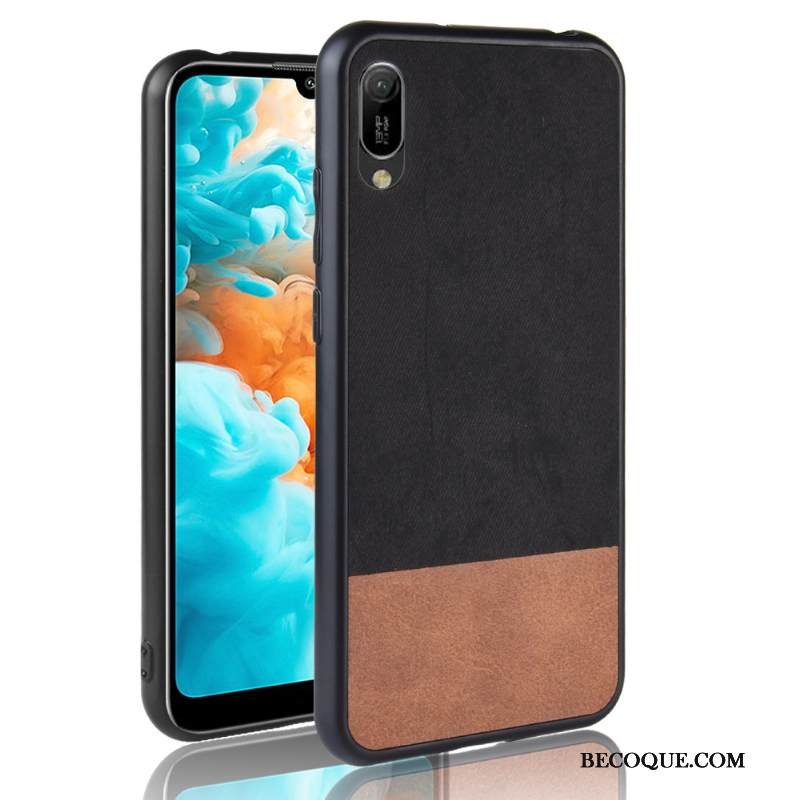 Kuori Huawei Y6 2019 Laukut Kukkakuvio Puhelimen Kuoret, Kotelo Huawei Y6 2019 Pehmeä Neste Sininen Murtumaton